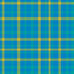 Vibrant Blue and Yellow Plaid Pattern - Seamless Tartan Texture Background for Modern and Scottish-inspired Designs