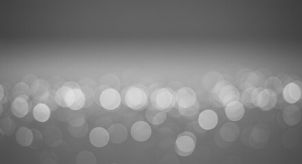 Abstract Bokeh Background: Soft, Circular Lights in Grayscale, Artistic, Dreamy, Elegant.