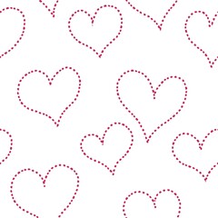 seamless pattern with hearts