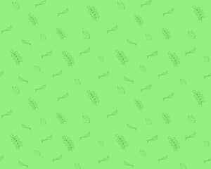 Green Botanical seamless Pattern with Leaves, Nature-Inspired, Ecological Designs Background