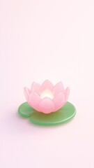 Obraz premium Serene lotus blossom tranquility.