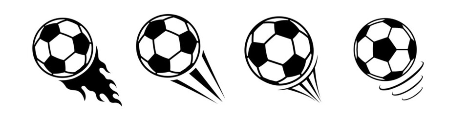 Soccer ball vector. Soccer ball flying © DOBRYI VECHIR STUDYA