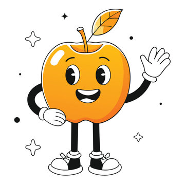  apple friendly character  