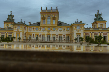 Fototapeta premium Wilanow palace, Warsaw, Poland. Royal palace.