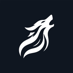 wolf silhouette vector