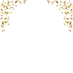 Gold Confetti Frame Design