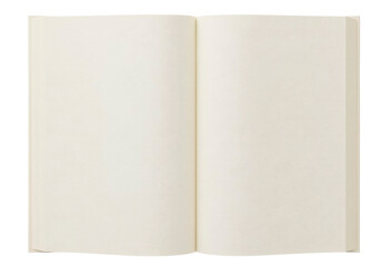 Fototapeta premium Open blank notebook with blank pages.
