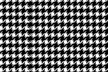 Seamless black and white houndstooth pattern. Hounds tooth texture background illustration.