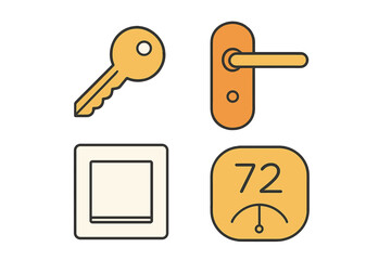 Home Automation and Security Icons