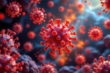 a symbolic illustration of activated immune cells supported by zinc representing zinc boosting immune system and protecting human health