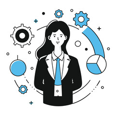 Business Strategy and Problem Solving Illustration