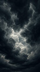 Obraz premium Dramatic stormy sky clouds