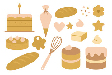 Baked Goods and Baking Tools Assortment