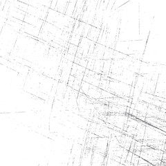 Rough scratched grunge texture. Distressed background with diagonal and horizontal marks. Worn surface overlay for retro and vintage artwork