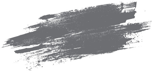 Fototapeta premium Dark grunge paint stroke texture. Rough hand drawn ink brush with distressed edges. Abstract splash mark for retro and creative artwork