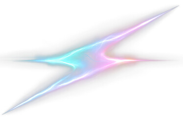 Fototapeta premium Vibrant Energy Flash with Dynamic Light Overlay Effects Isolate on Transparent Background, cutout, png