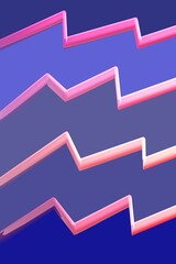 Bold zigzag pink lines on layered blue background, creating a modern geometric abstraction. Perfect for World Design Day. Ideal for use in presentations, websites, or as a minimalistic design backdrop