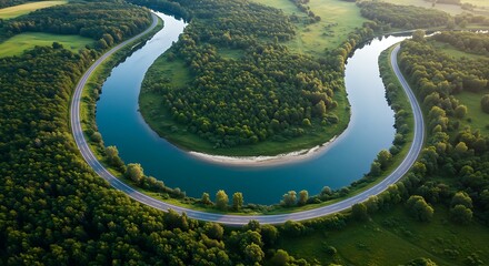 緑の帯と水の環