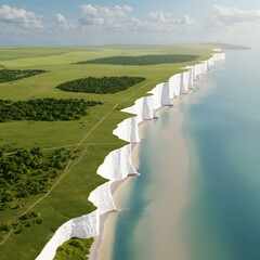 碧海と白亜の絶景