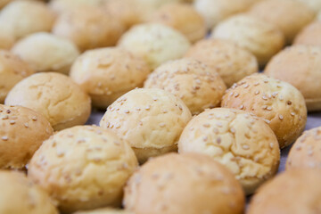 Close-up of bread buns