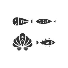 Abstract Aquatic Fish Symbol Logo – Professional Branding Vector
