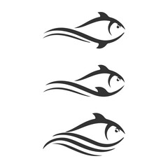 Abstract Aquatic Fish Symbol Logo – Professional Branding Vector
