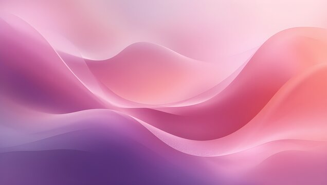 Abstract gradient digital artwork with flowing purple pink and orange hues smooth wave design,modern background texture and harmonious motion.
