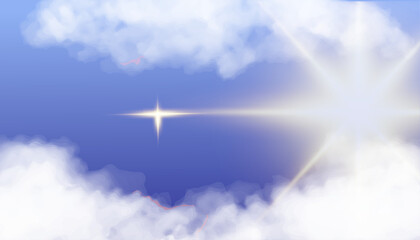 A Guiding Light Through Ethereal Clouds