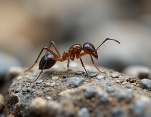 ant on the ground