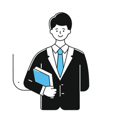 businessman with headset