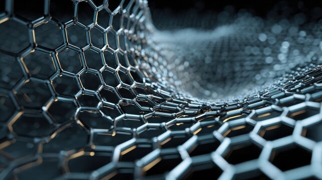 metallic honeycomb abstract texture