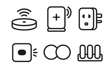 Fototapeta premium Smart Home Device Icons Collection