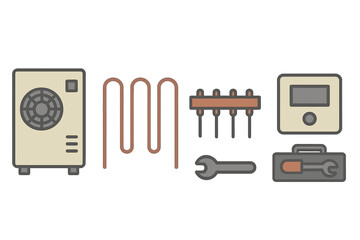 HVAC system components and tools
