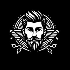 vector illustration of a head of a man