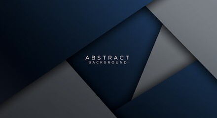 深藍と銀の幾何学模様