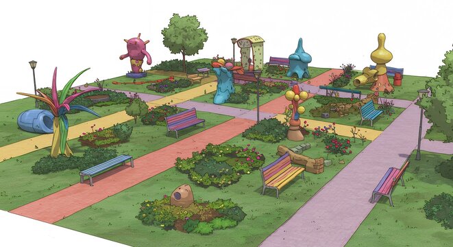 Colorful play area design