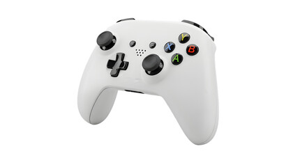 White gaming controller