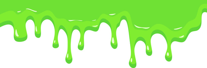 Green Slime Drip Splash