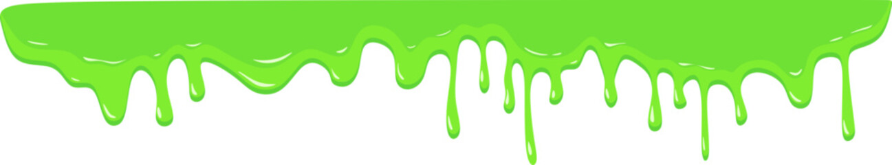 Green Slime Drip Splash
