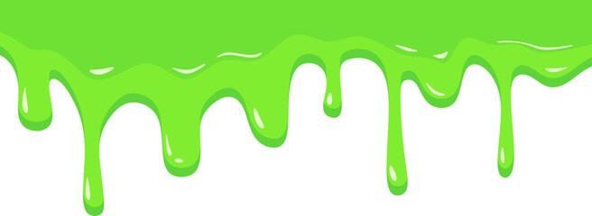 Green Slime Drip Splash