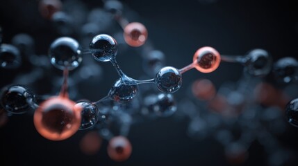 molecular structure abstract spheres