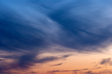 dramatic sky with clouds