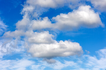 blue sky with white clouds
