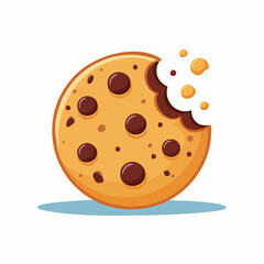 Fototapeta premium Chocolate Chip Cookie Illustration