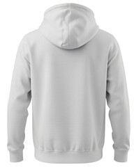 Fototapeta premium Back view of a plain light grey hoodie.