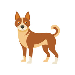 Cute Dog Illustration Playful Puppy Design for Print and Web