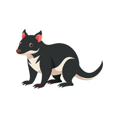 Cute Tasmanian Devil Cartoon Animal Illustration