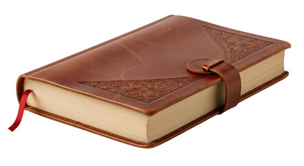 Obraz premium Brown leather bound book