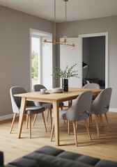 静寂のダイニング空間