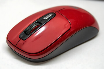 wireless computer mouse on white